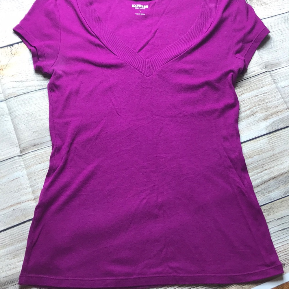Express Sexy Basic VNeck Top